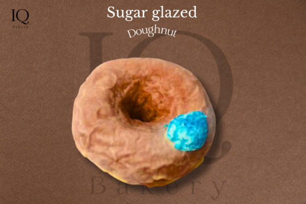 Sugar glazed doughnut available for sale